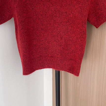 PRADA 25S SHORT-SLEEVE KNIT TOP 393