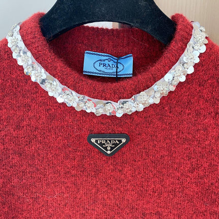 PRADA 25S SHORT-SLEEVE KNIT TOP 393