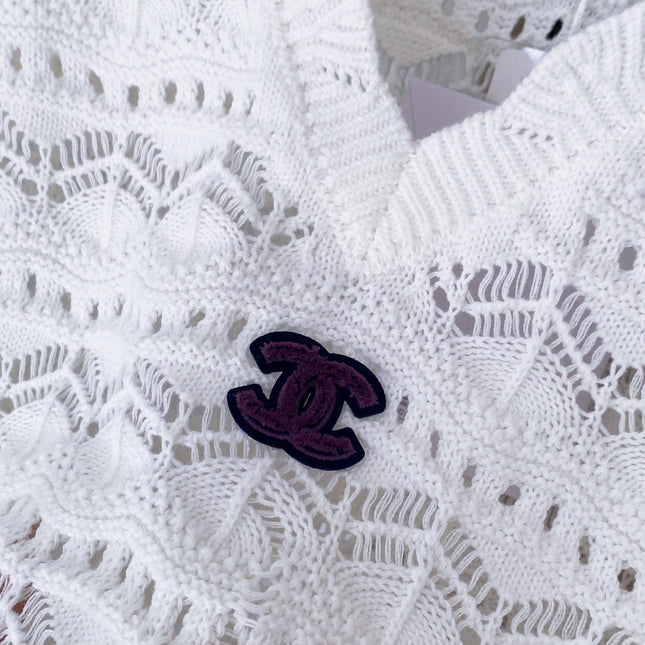 CHANEL 26S V-NECK KNITTED VEST 861