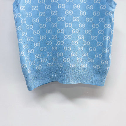 GUCCI 26S EMBELLISHED SLEEVELESS SWEATER 107