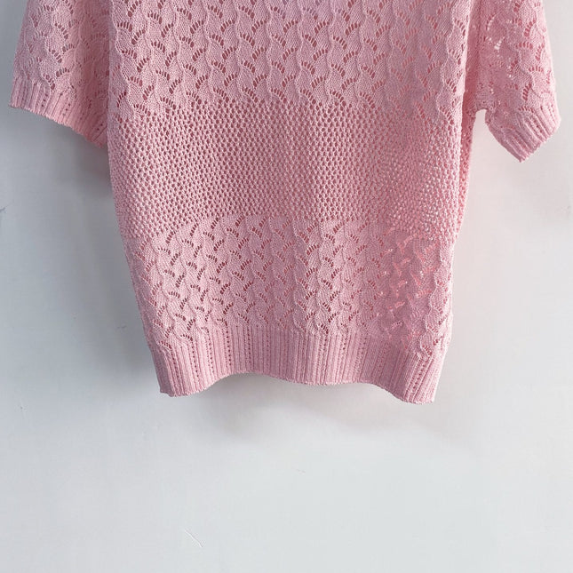 CELINE 26S KNIT SHORT SLEEVE TOP 212
