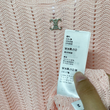 CELINE 26S KNIT SHORT SLEEVE SWEATER 195