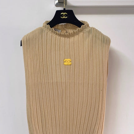 CHANEL 26S SLEEVELESS SHIRT STYLE 1044