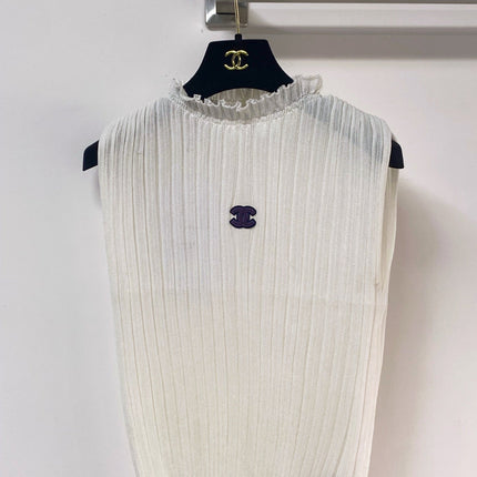 CHANEL 26S SLEEVELESS SHIRT STYLE 1043