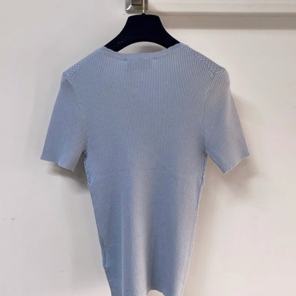 MIUMIU 26S SHORT-SLEEVED SWEATER STYLE 1140