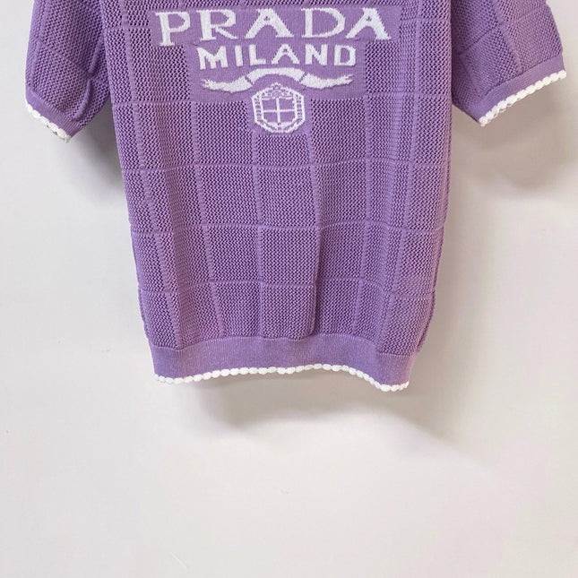 PRADA 26S SHORT-SLEEVED SWEATER STYLE 857