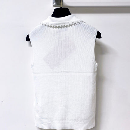 MIUMIU 26S SLEEVELESS POLO TOP STYLE 1050