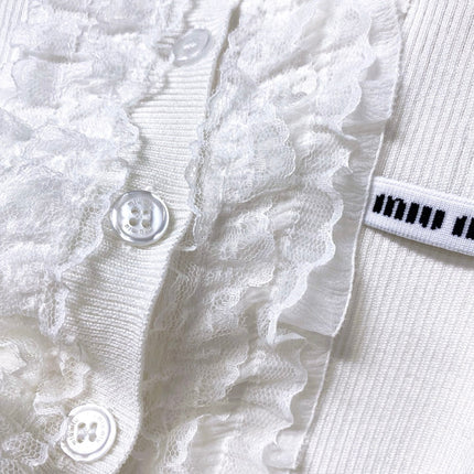 MIUMIU 26S SHORT-SLEEVED KNIT POLO SHIRT STYLE 1052