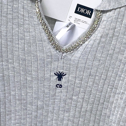 DIOR 26S SHORT-SLEEVED KNIT POLO SHIRT 1239