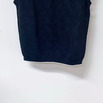MIUMIU 26S SLEEVELESS KNIT POLO TOP 1150