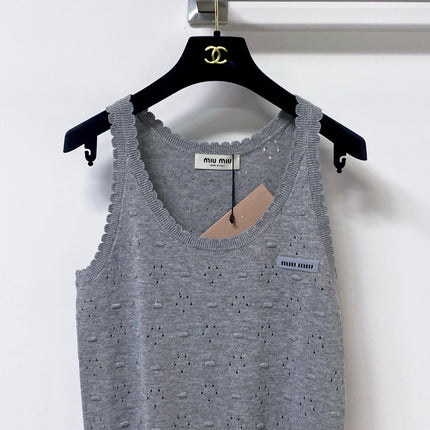MIUMIU 26S SLEEVELESS KNIT TANK TOP 1152