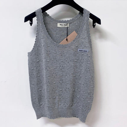 MIUMIU 26S SLEEVELESS KNIT TANK TOP 1152