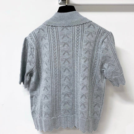 MIUMIU 26S KNIT CARDIGAN TOP 1250