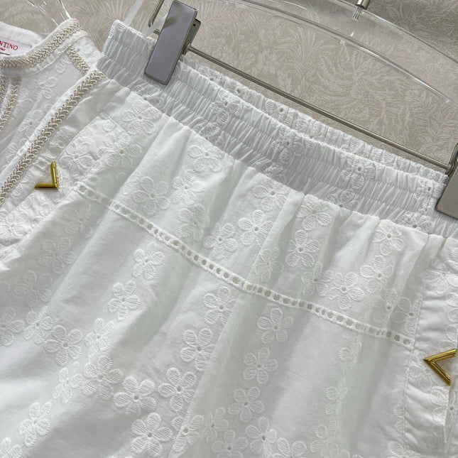 VALENTINO LONG-SLEEVE TOP AND SHORTS SET 275211
