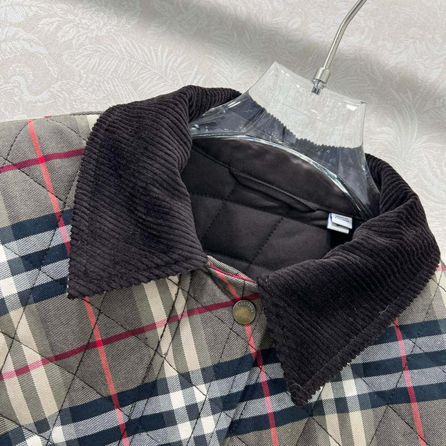 BURBERRY 25S COTTON PLAID JACKET 129