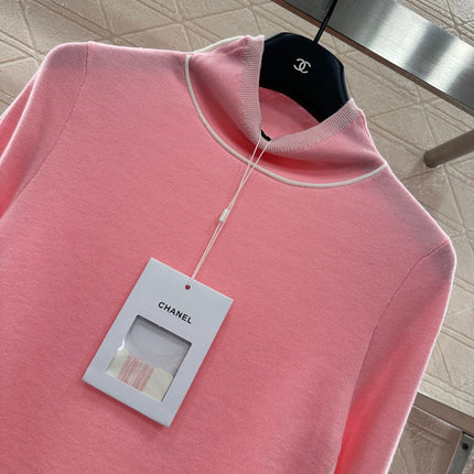 CHANEL 25S HIGH-NECK PULLOVER SWEATER 352
