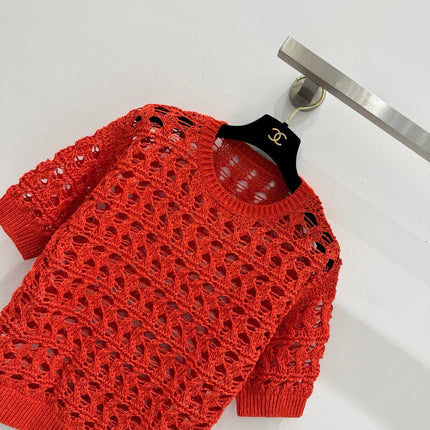 BRUNELLO 25S SHORT-SLEEVE KNIT SWEATER 267484