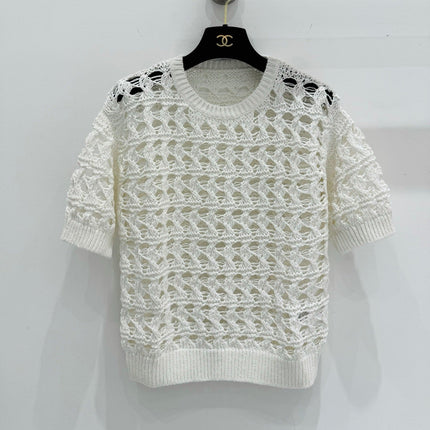 BRUNELLO 25S SHORT-SLEEVE KNIT SWEATER 267483