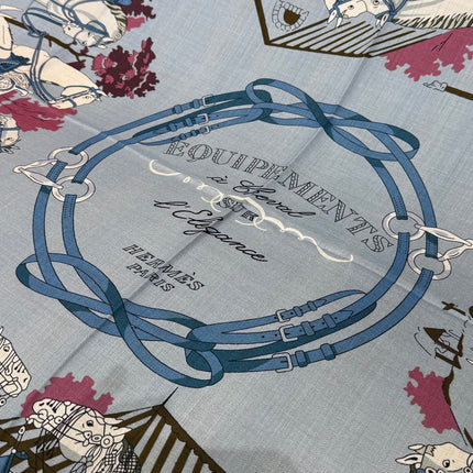 HERMES 26S SCARF 140 IN CASHMERE AND SILK 305967