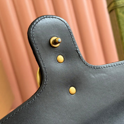 GUCCI 26S GG MARMONT MATELASSE 26 IN BLACK VELVET