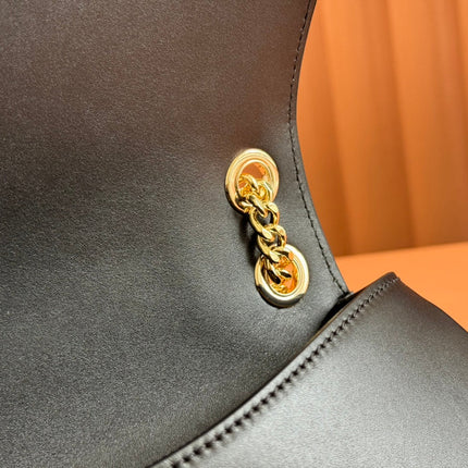 GUCCI 26S BLONDIE SHOULDER BAG 26 IN BLACK CALFSKIN