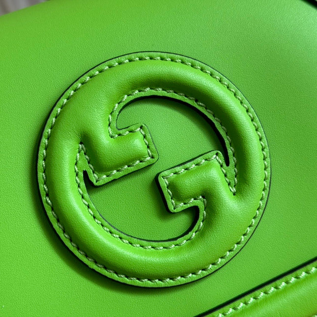GUCCI 26S BLONDIE BAG 21 IN GREEN CALFSKIN