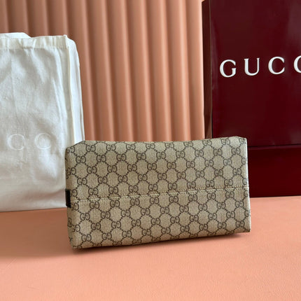 GUCCI 26S PADLOCK SHOULDER BAG 29 IN DARK BEIGE AND BLACK CALFSKIN