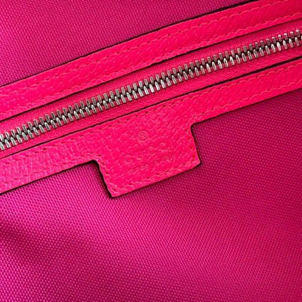 GUCCI CHROMA LARGE DUFFLE BAG 45 PINK IN GG MONOGRAM CANVAS