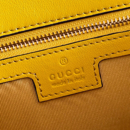 GUCCI 26S GG MARMONT BAG 26 IN YELLOW LAMBSKIN