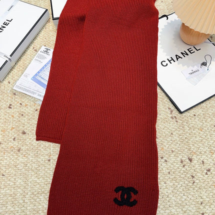 CHANEL 25S SCARF 175 IN WOOL 991921
