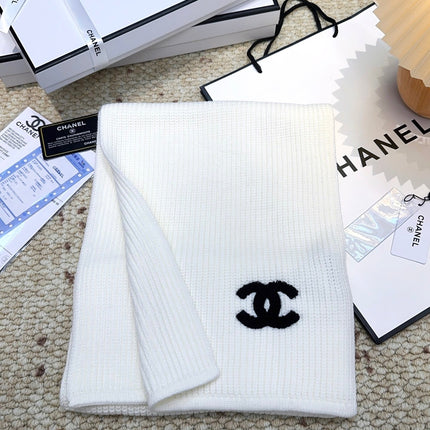 CHANEL 25S SCARF 175 IN WOOL 991923