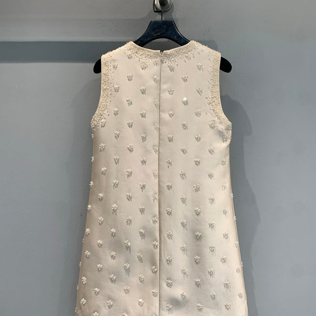 MIUMIU 26S SLEEVELESS WOOL SILK DRESS 978