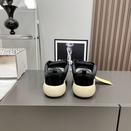 SPACE-STAR CUBE SNEAKERS IN BLACK SUEDE WITH PERFORATED STAR