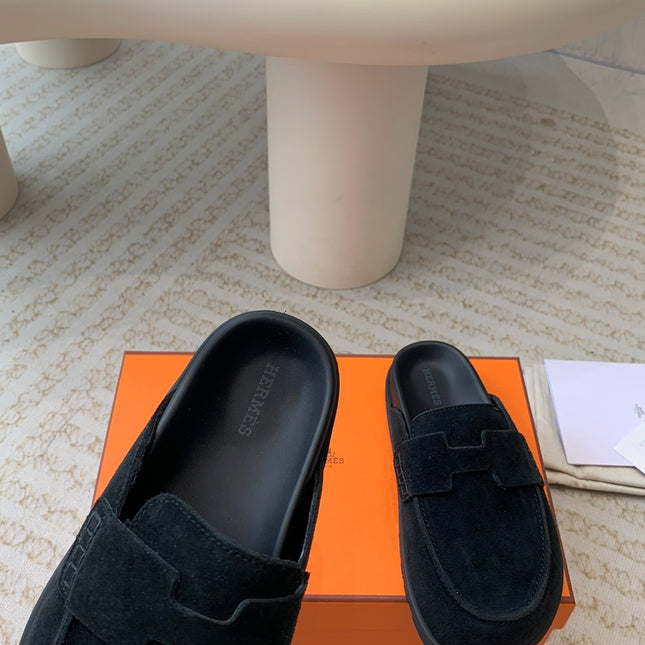 G0 MULE BLACK SUEDE
