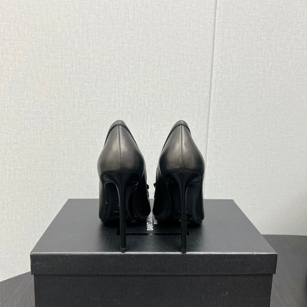 D'ORSAY PUMPS IN BLACK SMOOTH LAMBSKIN