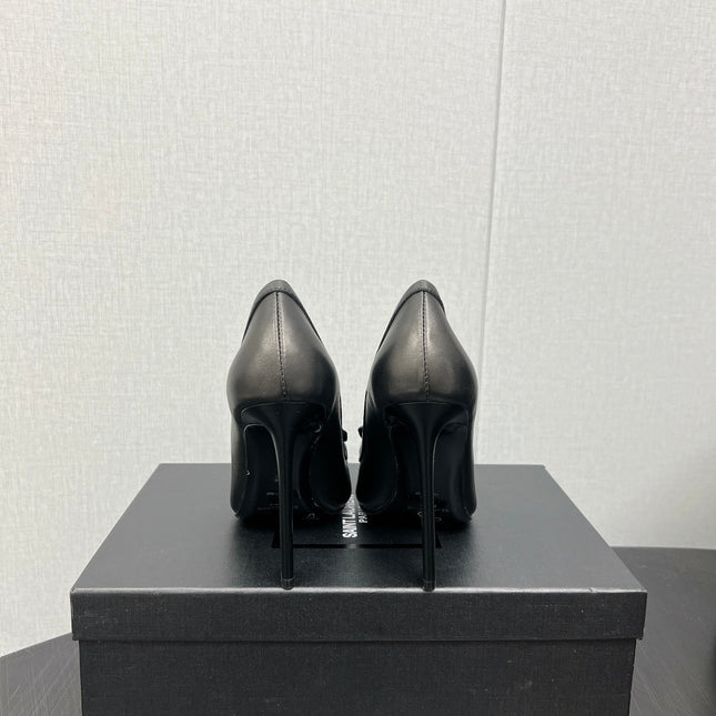 D'ORSAY PUMPS IN BLACK SMOOTH LAMBSKIN