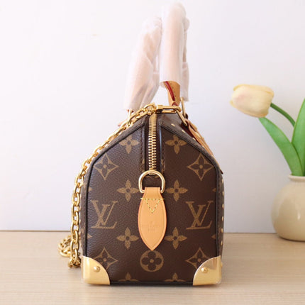 LV 26S SPEEDY TRUNK 20 IN BROWN MONOGRAM CANVAS