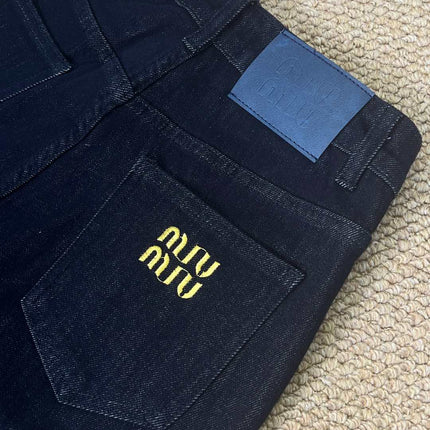 MIUMIU SLIM-STRAIGHT STRETCH PANTS 532