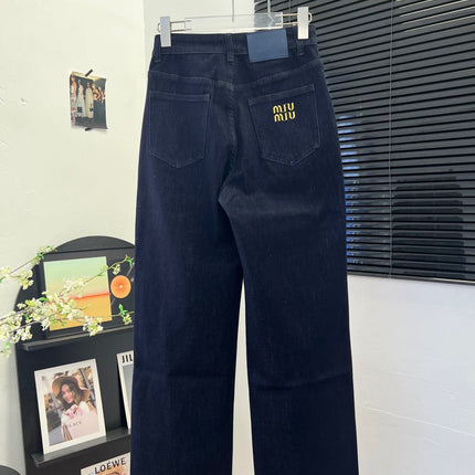 MIUMIU SLIM-STRAIGHT STRETCH PANTS 532