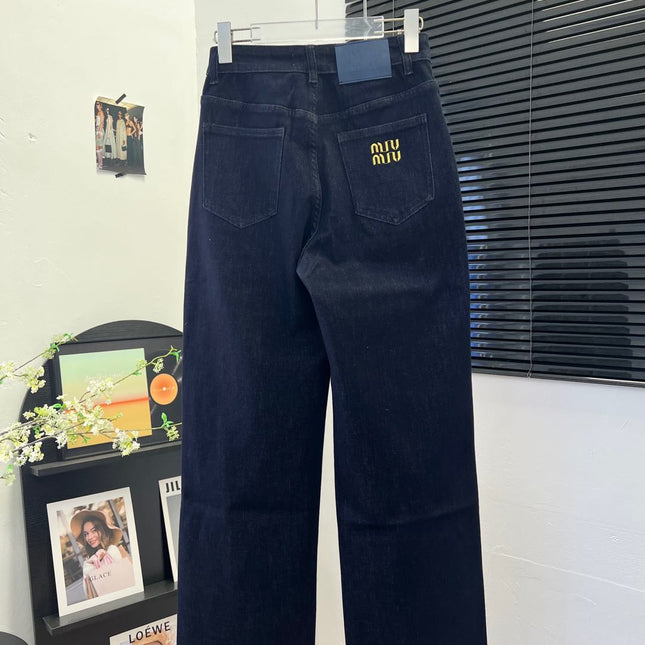 MIUMIU SLIM-STRAIGHT STRETCH PANTS 532