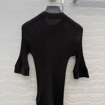 MIUMIU SHORT-SLEEVE SWEATER STYLE 838