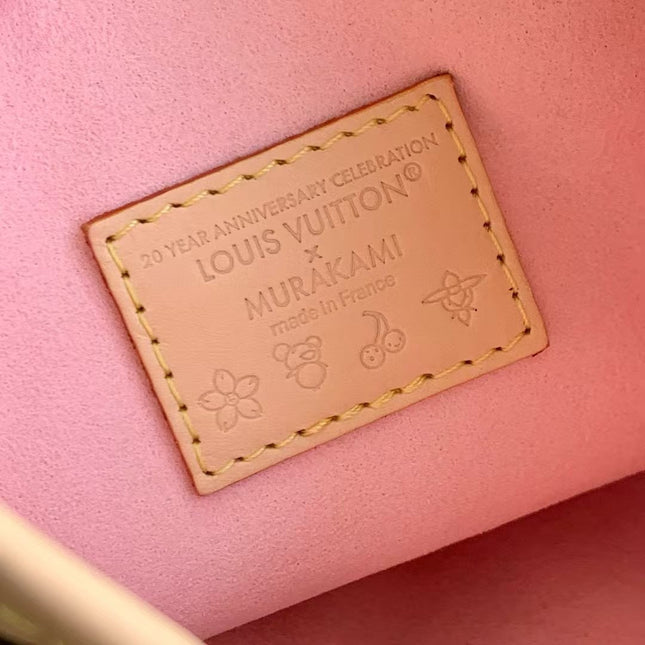 NANO BUCKET CHERRY BLOSSOM IN SAKURA BROWN MONOGRAM COATED CANVAS