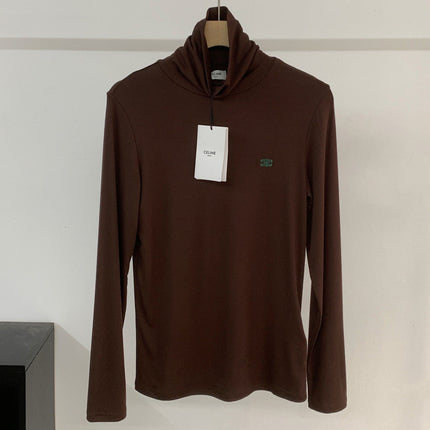 CELINE 25S EMBROIDERED LONG-SLEEVE T-SHIRT 0038