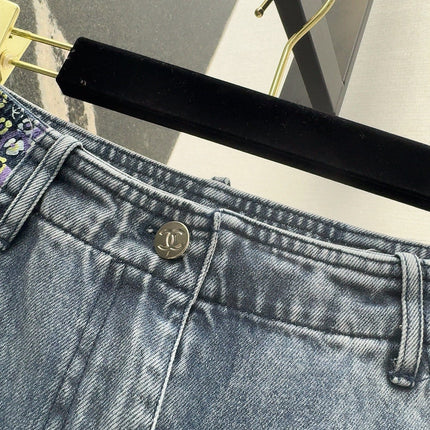 CC 25 Pants Blue Cotton