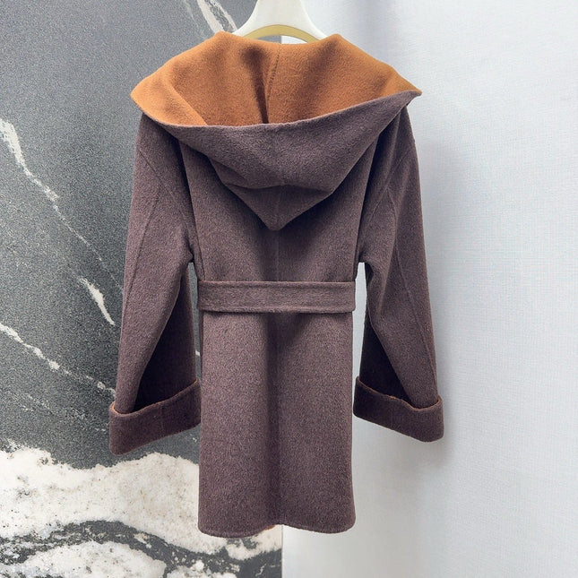 MAX MARA 25S HOODED MID-LENGTH COAT 160