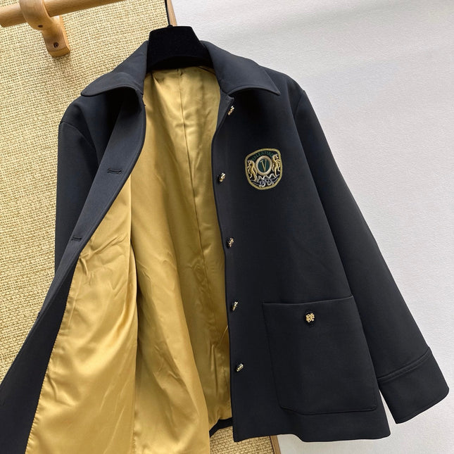 VALENTINO 26S EMBROIDERED BADGE BLAZER STYLE 4