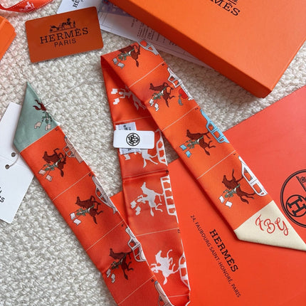 HERMES 26S SCARF 86 IN SILK 309602