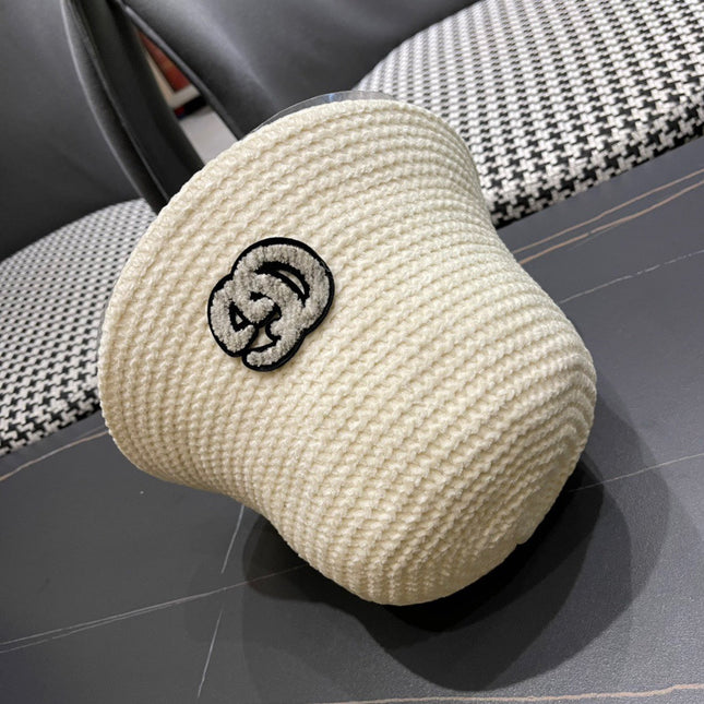BUCKET HAT IN WHITE WOOL 389113