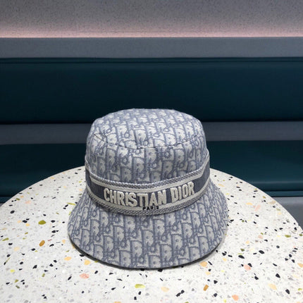 BUCKET HAT IN BLUE GRAY COTTON 429924