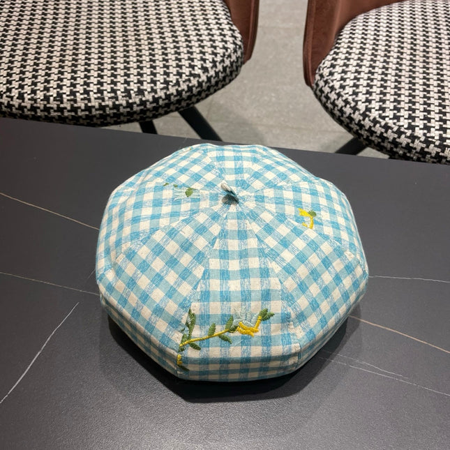 BALENCIAGA 26S PLAID BERET STYLE 7